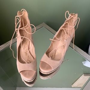 Women’s wedge lace up sandals